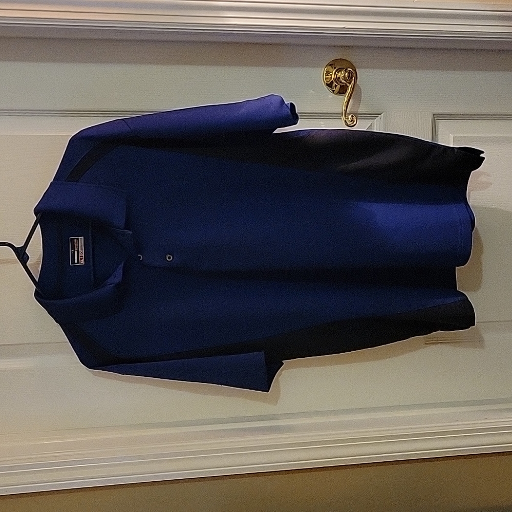Grand Slam Performance navy blue black short sleeve golf polo shirt size XL EUC…